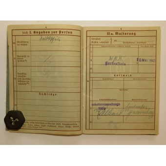 Wehrpaß issued to Emil Zorn, no service.. Espenlaub militaria